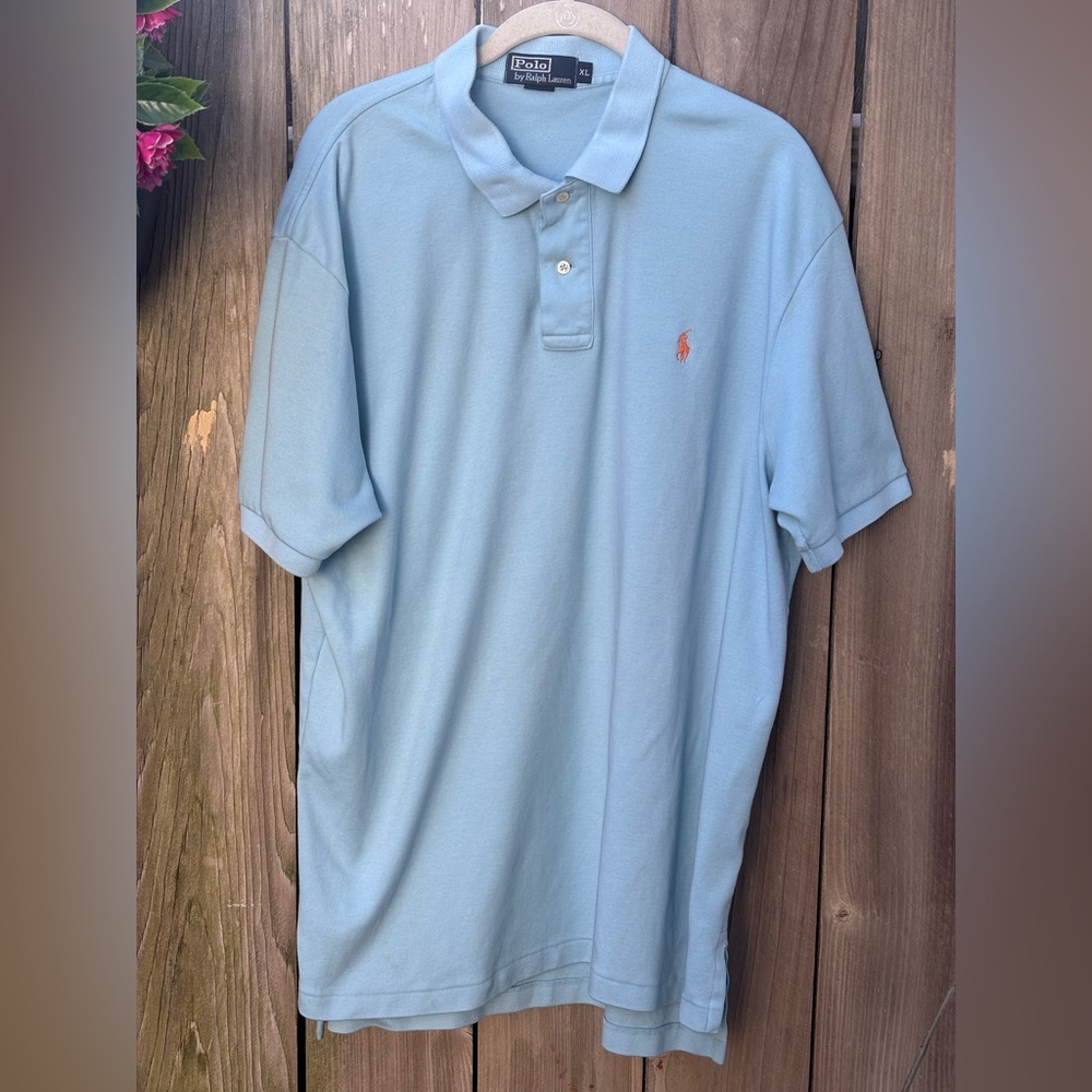 Polo by Ralph Lauren Sky Blue Preppy Golf Polo Shirt Men’s Size XL